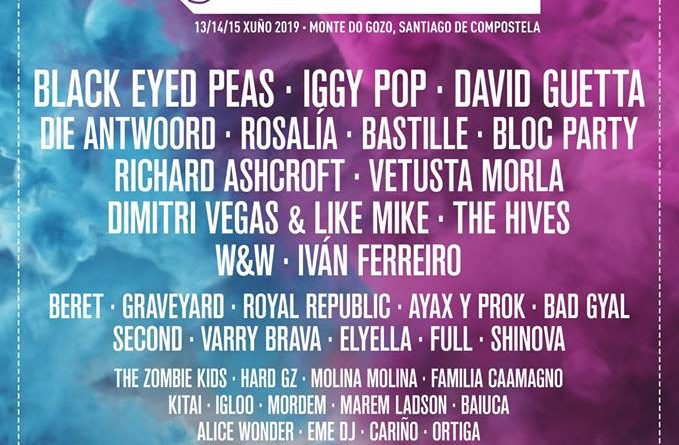 O Son do Camiño 2019 desvela su cartel completo con Iggy Pop, Rosalía, Black Eyed Peas o David Guetta