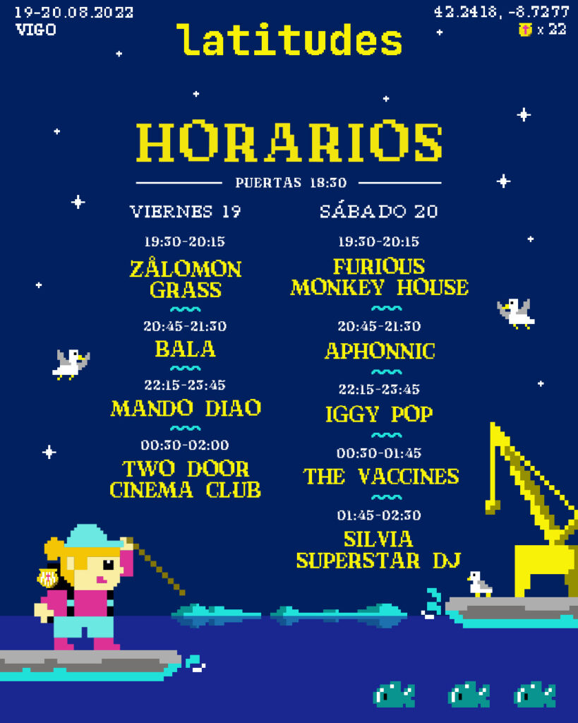 horarios latitudes 2022