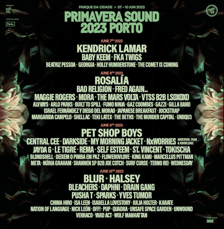 El Primavera Sound Porto desvela cartel para su décimo aniversario en 2023: Rosalía, Halsey, Kendrick Lamar, Blur...